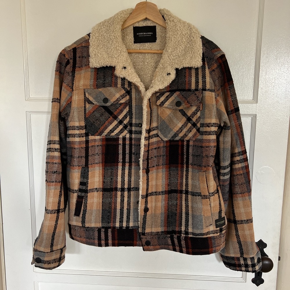 “Scotch & Soda” Tweed Plaid Jacket